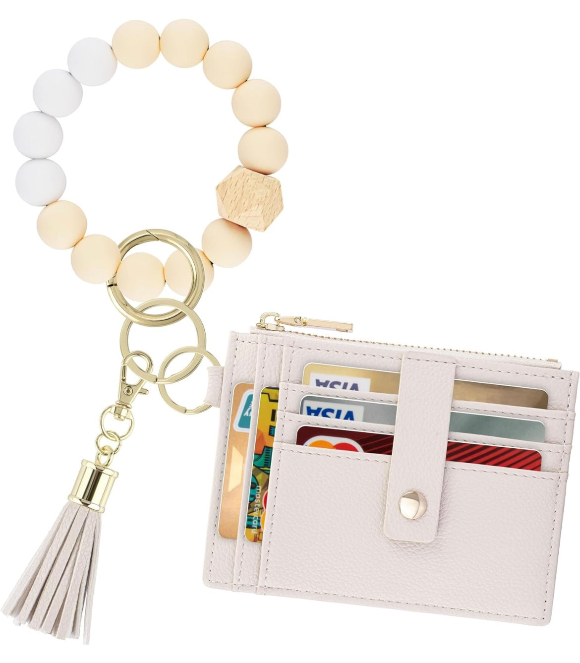 Beaded Keychain Wristlet