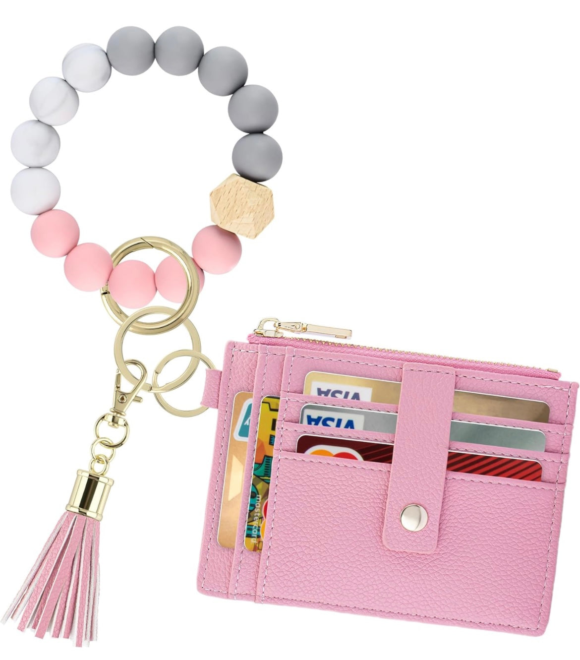 Beaded Keychain Wristlet