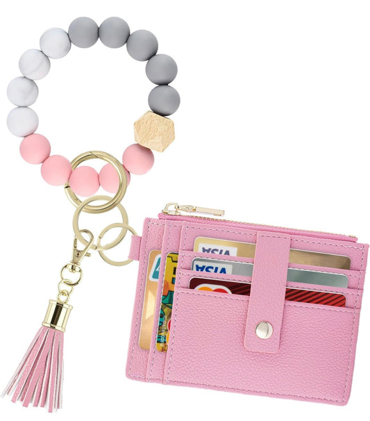 Beaded Keychain Wristlet